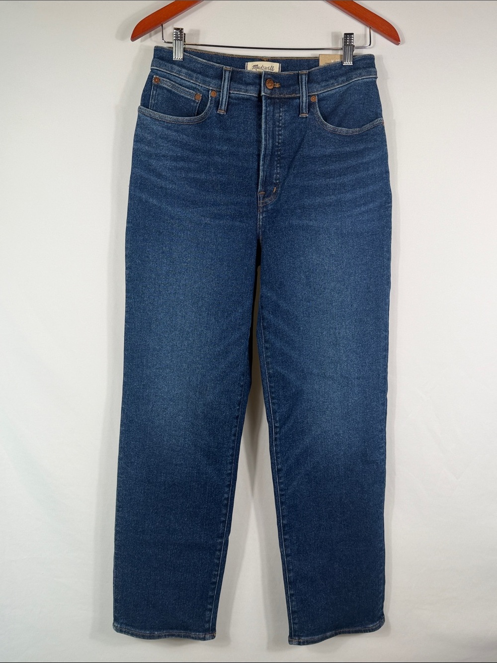 Madewell NWT The Perfect Vintage Straight Jeans. Womens Size 28. Stretch denim